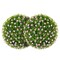2 Pieces 17.5 Inch Topiary Balls Artificial Plant with Pink Flowers